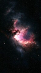 Obraz premium Cosmic Nebula Stellar Dust Galactic Clouds Space Background