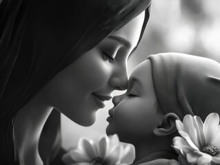 Tender Moment: Mother and Child