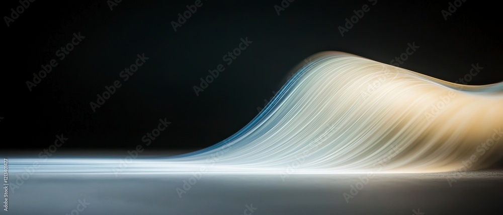Poster futuristic data stream abstract digital wave background