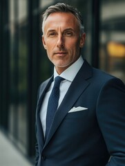 Naklejka premium Confident Businessman Portrait