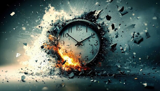 The artwork illustrates the concept of life's fleeting moments.