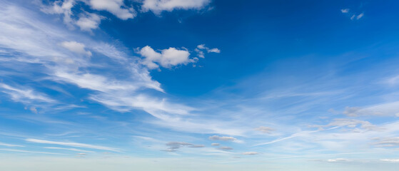 Clouds Wandering in the Blue Sky,  Blue - screened Cloud Painting 