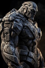 A Stunning Representation of a Golem in Decorated Armor