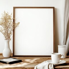 Frame mockup, blank frame, bright, airy, professional mockup phone