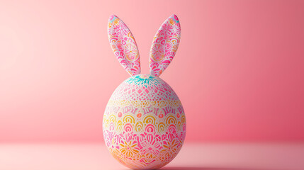 easter bunny with easter eggs