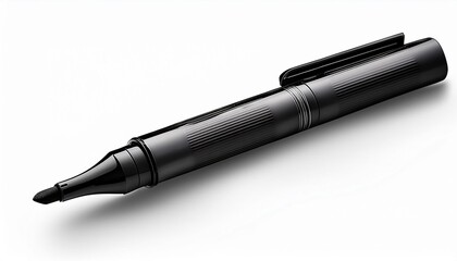 black pen isolated on white background 