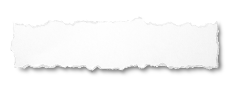 引き裂かれた長い紙片の背景テクスチャー