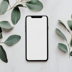 Blank mockup, pretty, minimalist, top view