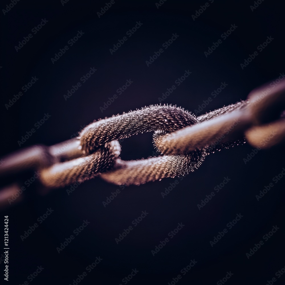 Aufkleber interlinked chain strength unity connection security teamwork partnership bond col