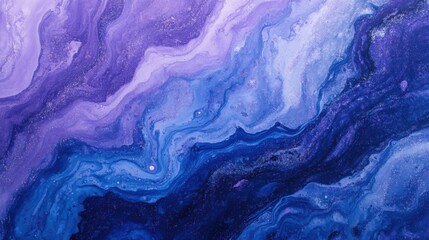 Fototapeta premium Blue lilac pastel watercolor texture background, Ultra HD, soft gradient ombre with glitter and grain