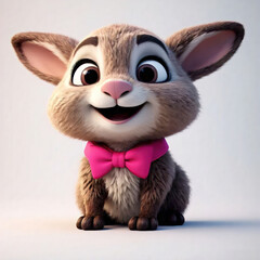 rabbit on the white background