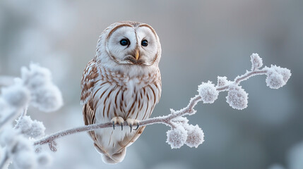 snowy owl in winter
