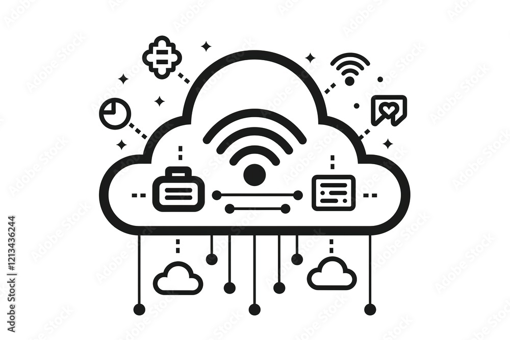 Poster cloud computing network and data storage