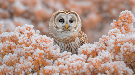 snowy owl in winter