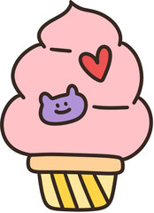 Strawberry ice cream