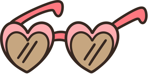 heart shaped glasses

