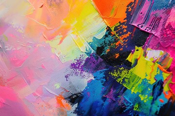 Vibrant abstract painting texture