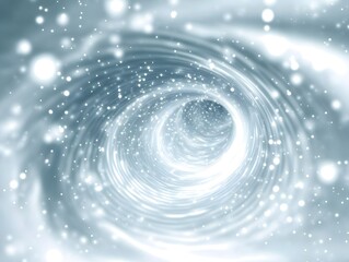 Silver Vortex Tunnel with Particles