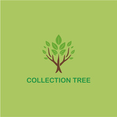 Obraz premium nature tree logo design vector illustration with creative element Premium Vector 