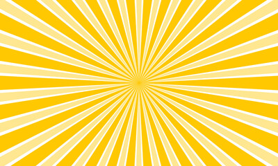 starburst yellow abstract background element of design. sunburst - sunray vector illustration