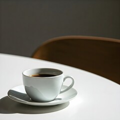 cup of coffee on table