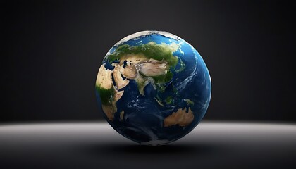Fototapeta premium Geometric Polygonal Earth Illustration Isolated. 10
