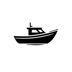 Small Fishing Boat Icon 