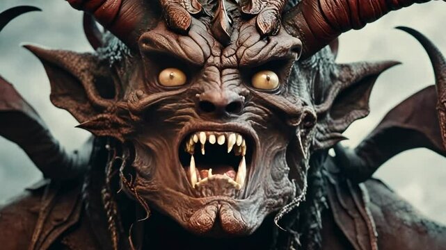  Menacing Demon with Angry Face