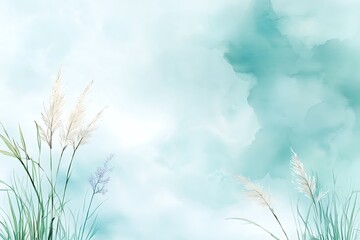 Floral serenity in nature background tranquil environment soft pastel art peaceful viewpoint