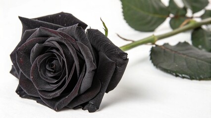 rose on black