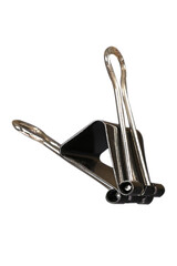 office supplies with binder clips, paper clips in black silver golden cores Realistic design with transparent background for office organization stationery themes