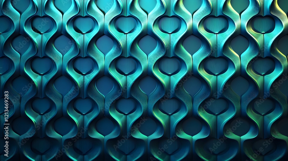 Poster Abstract Teal Metallic Pattern Design Texture
