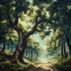 Obraz premium An enchanted forest