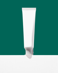Photo of a blank toothpaste tube
