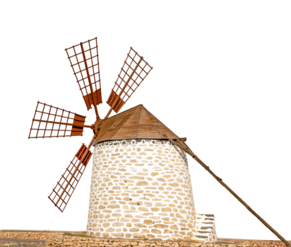 Old windmill cut out