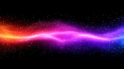 Cosmic Nebula Colorful Galaxy Wave Abstract Art