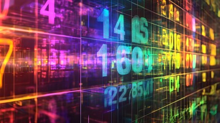 A holographic digital calendar with a countdown timer, celebrating the end of the workweek