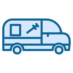 Mobile Vaccination Unit Icon