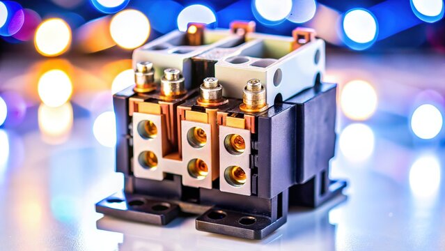 Candid shot of an overload relay against white.