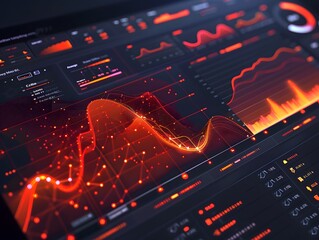 Vibrant Digital Dashboard Heatmap in Pastel Tones with Minimal Background