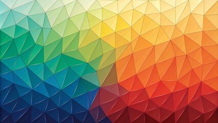 Rainbow Low Poly Geometric Abstract, Polygon, Triangle Pattern Geometric Abstract, Low Poly