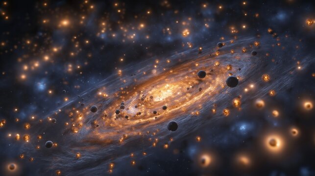 nice galaxy planet theme for wallpaper