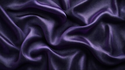 Obraz premium Deep Purple Silk Draped Luxuriously Soft Fabric