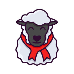 sheep avatar filled style