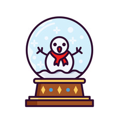 snowglobe filled style