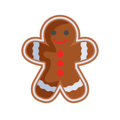 gingerbeard man flat style