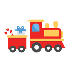 train toy flat style