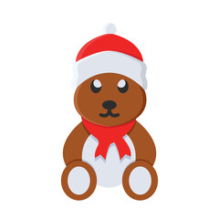 bear doll flat style