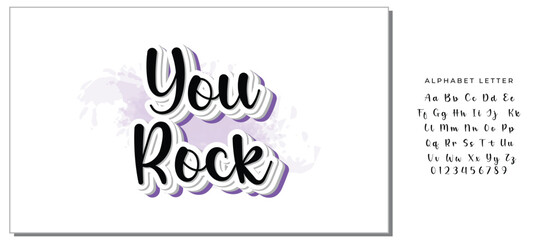 YOU ROCK | MOTIVATIONAL HAND LETTERING