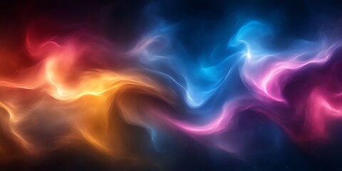 Obraz premium Abstract colorful swirling nebula.